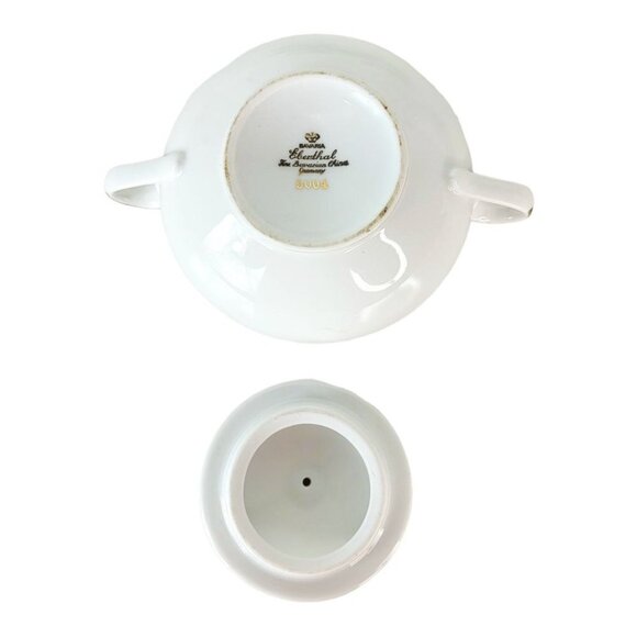 Bavaria Eberhal Gritty Design 5004 Porcelain Teapot Sugar Bowl Teacup Saucer Set - Picture 16 of 16